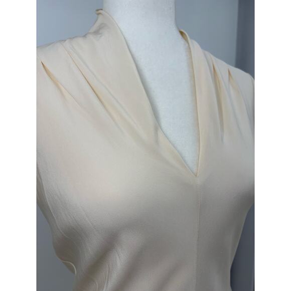 Ralph Lauren Collection Silk Dress 10 Runway 2009 White Short Sleeve Carrie SATC - Picture 9 of 16